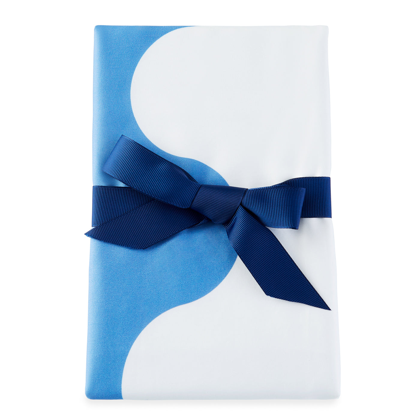 ripple duvet set blue supima cotton - wrapped view