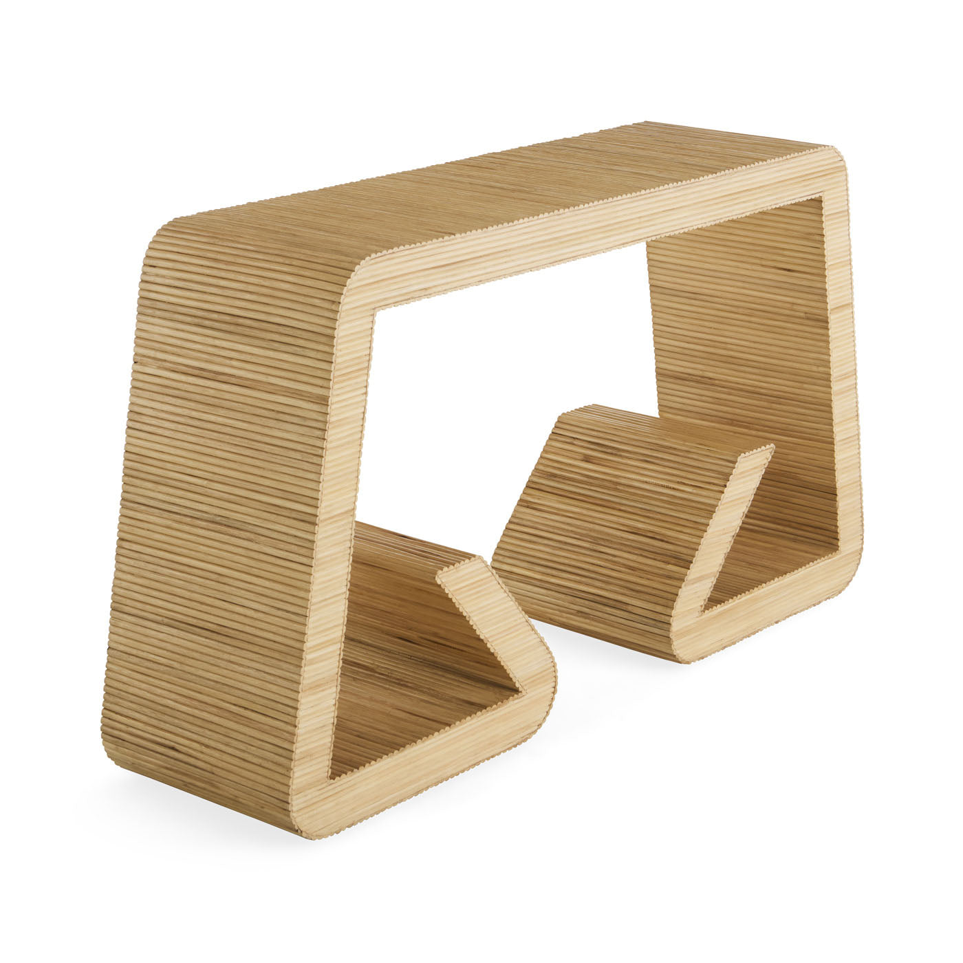 riviera waterfall console rattan - detail view