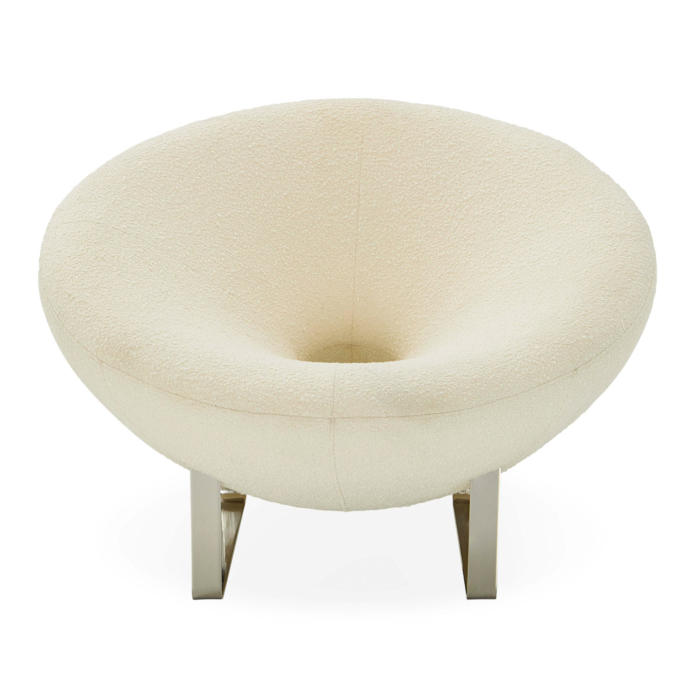 Saturn Lounge Chair in olympus ivory - front view