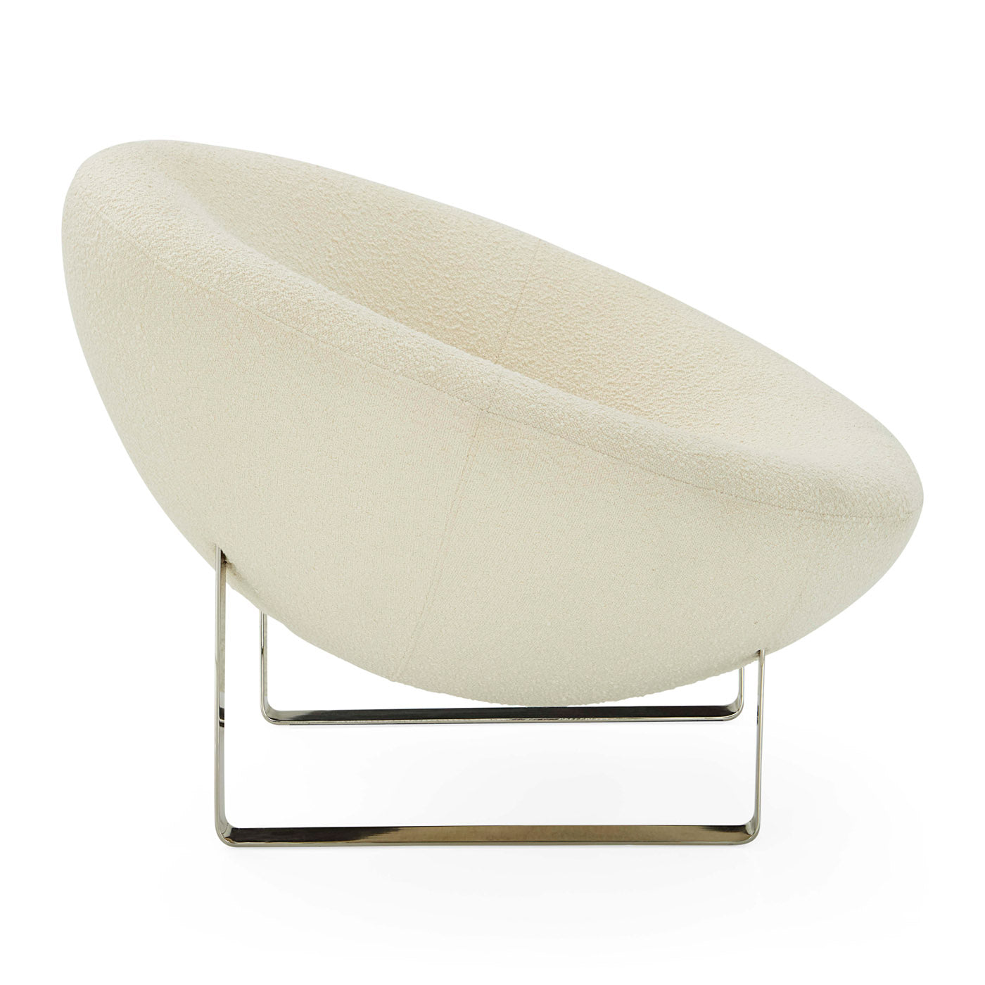 Saturn Lounge Chair in olympus ivory - side view