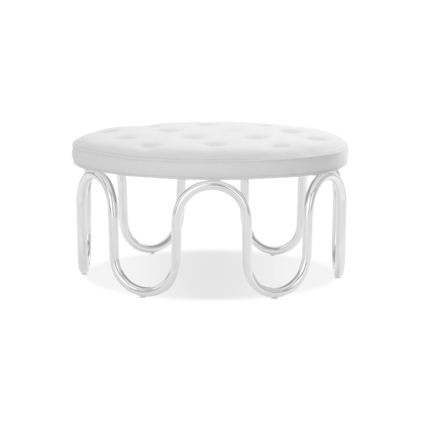 scalinatella ottoman olympus ivory boucle brass base