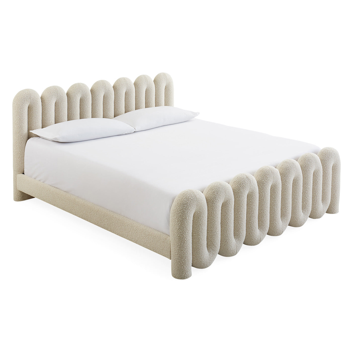 Serpentine Bed King - front view