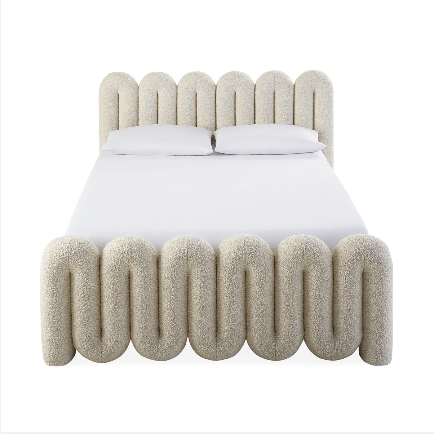 Serpentine Bed Queen - front view