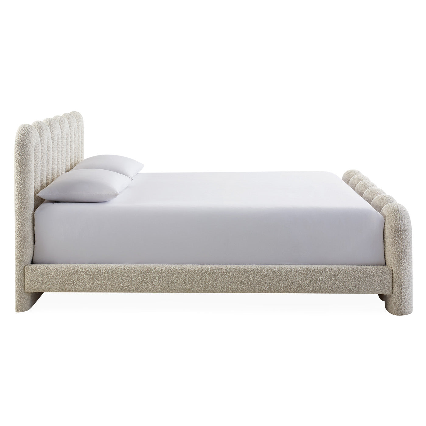 Serpentine Bed Queen - side view
