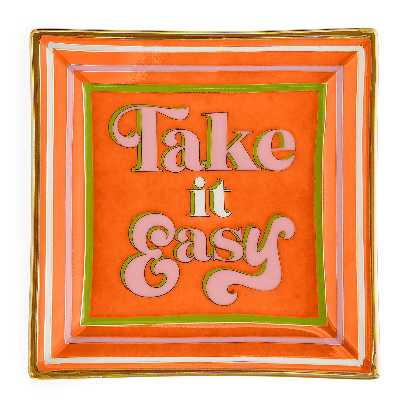 Take It Easy Square Tray - front view