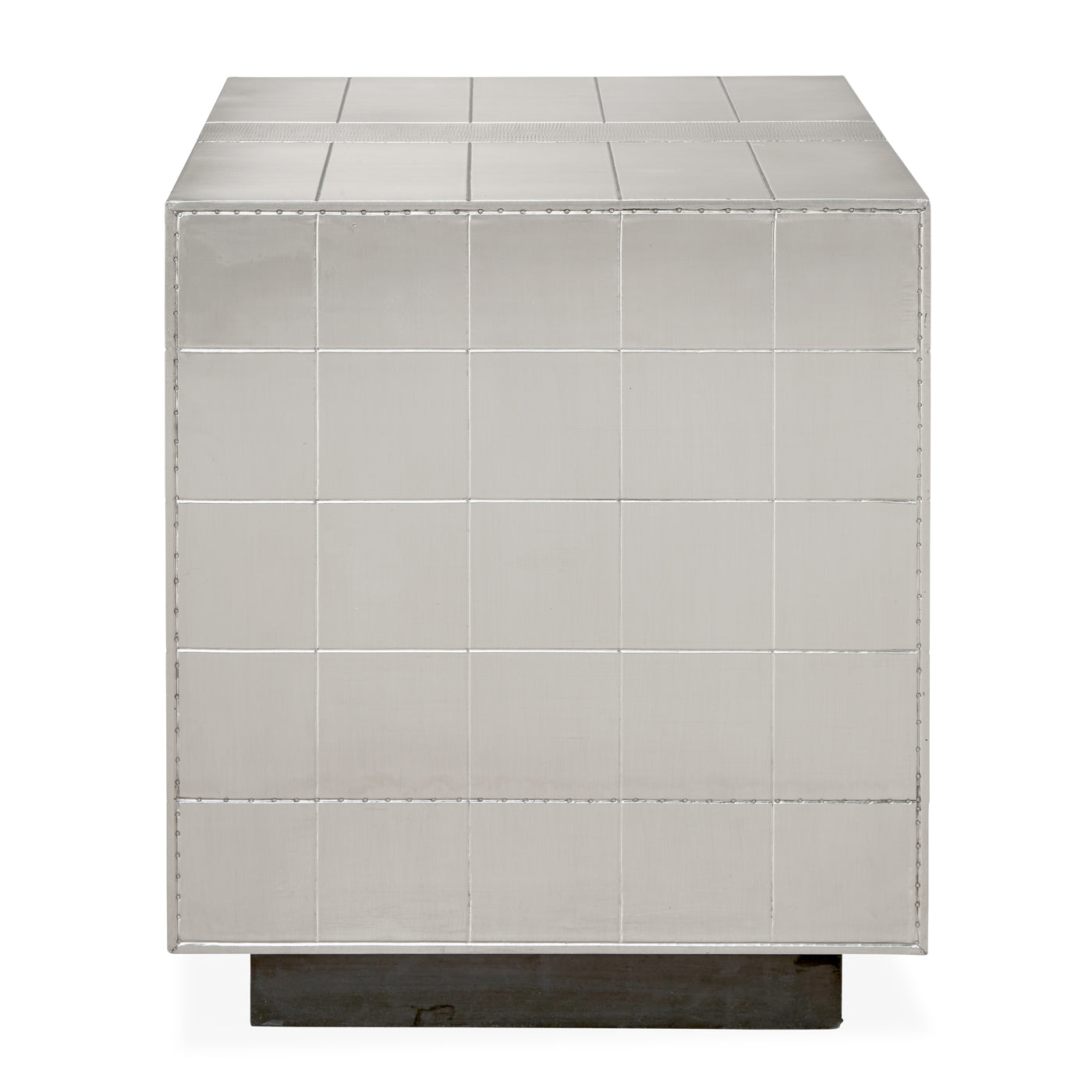 talitha bedside table nickel - back view