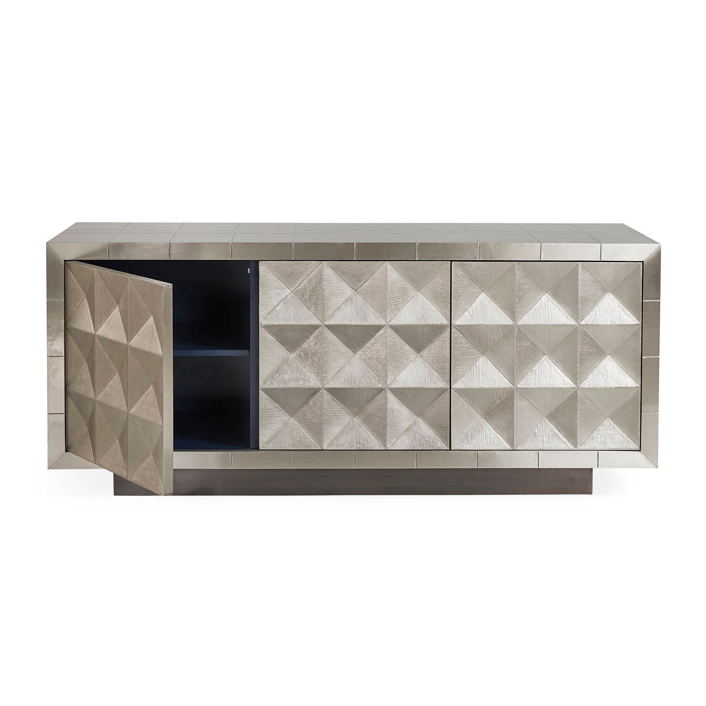 talitha credenza nickel hand-stamped patter - detail view 1