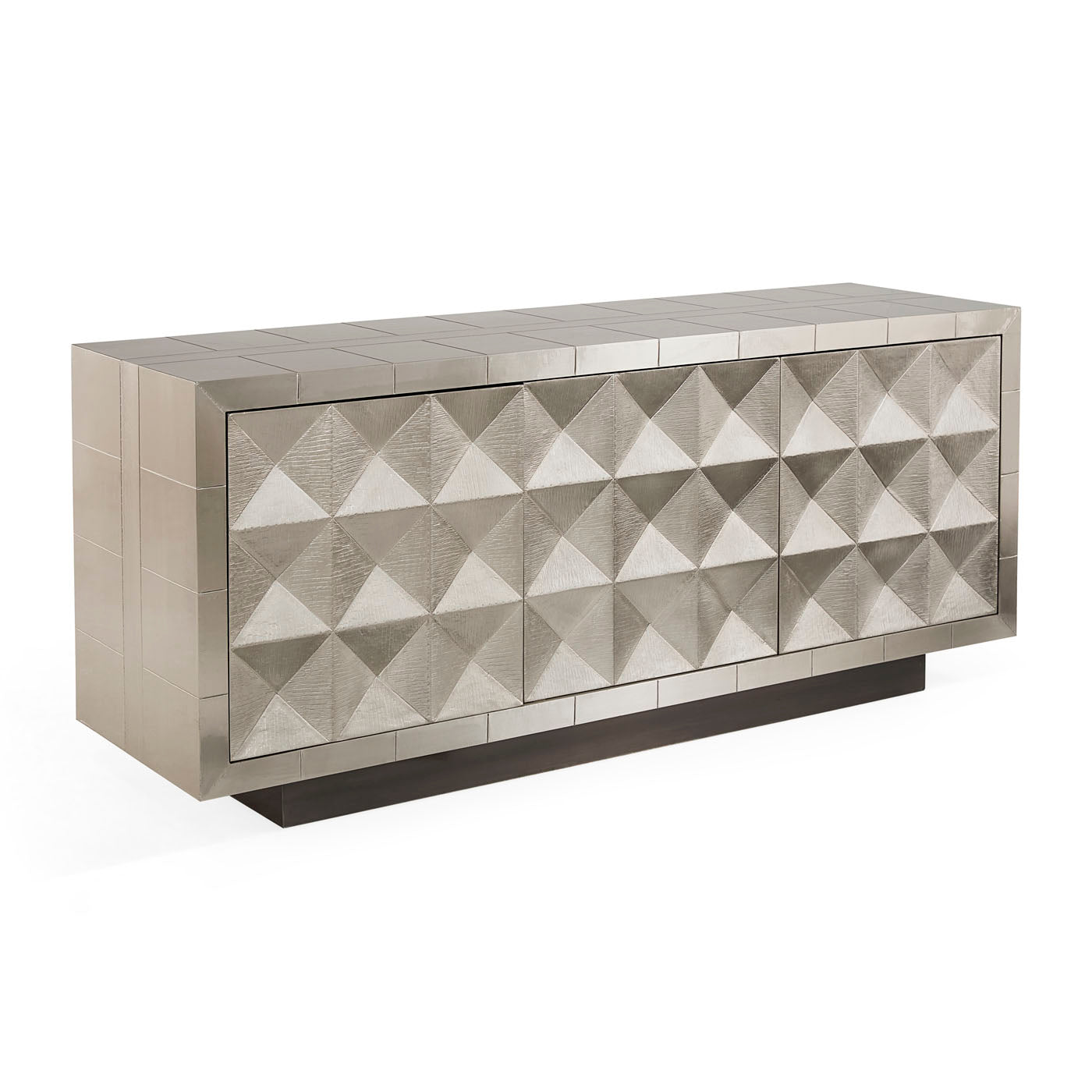 talitha credenza nickel hand-stamped patter - detail view 1