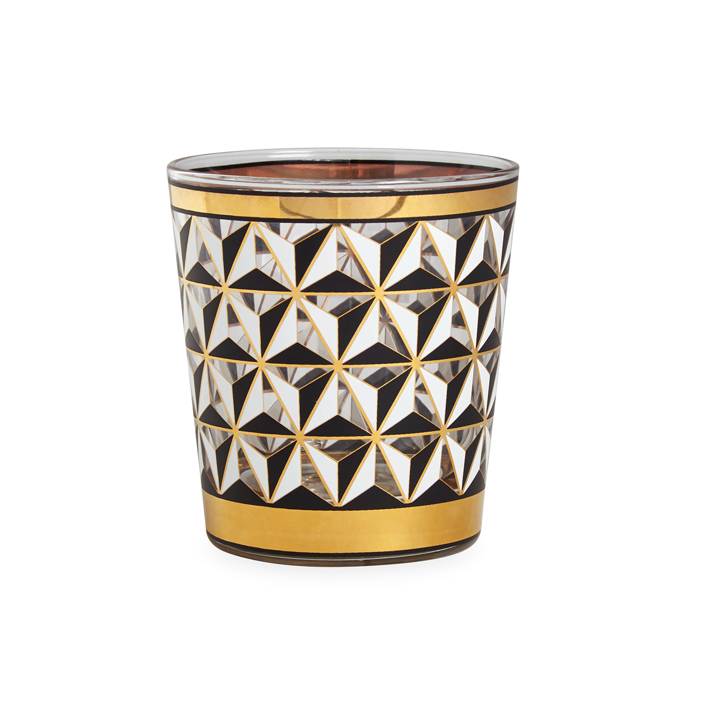 versailles glassware black white gold - view 3