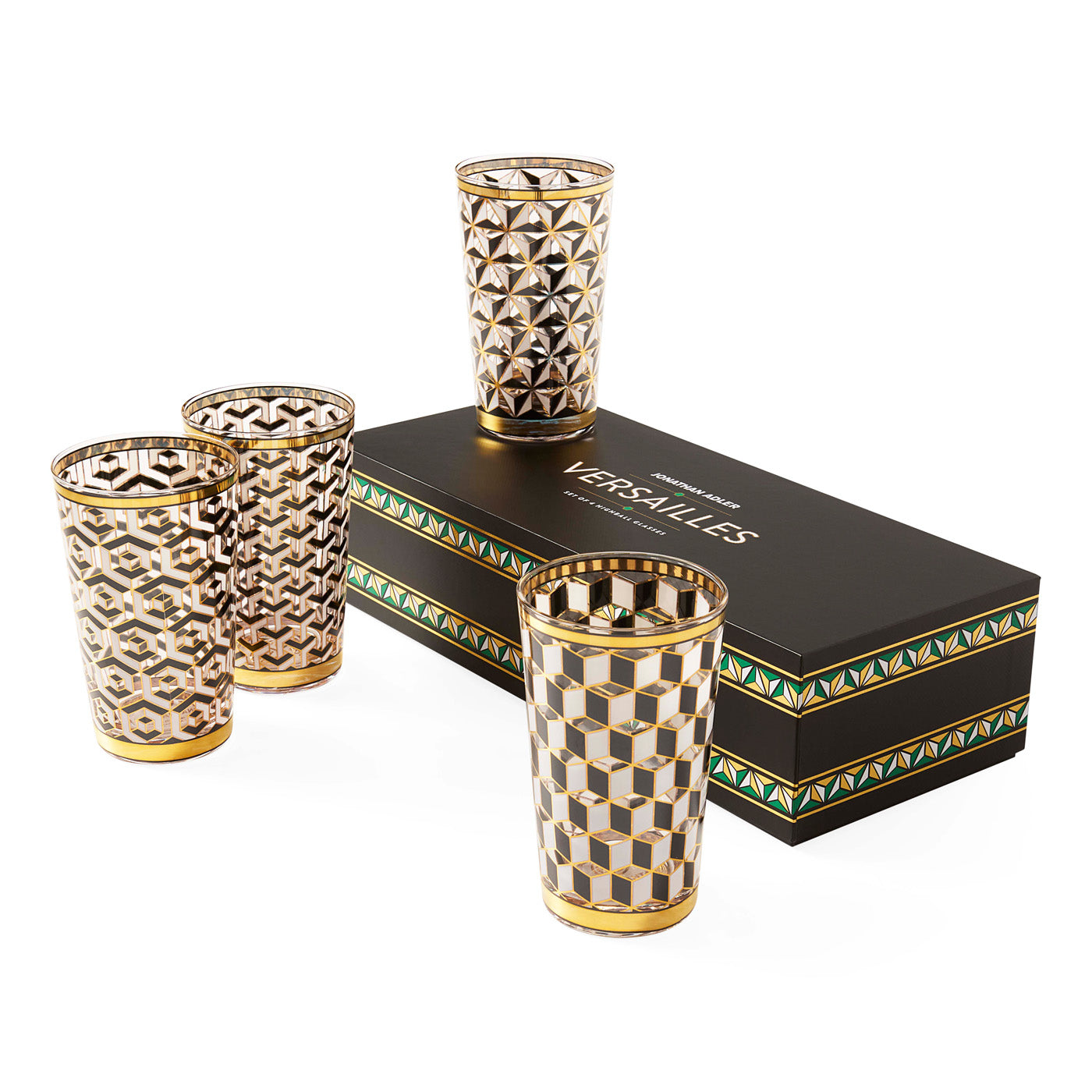 Versailles Highball Glassware Set with box