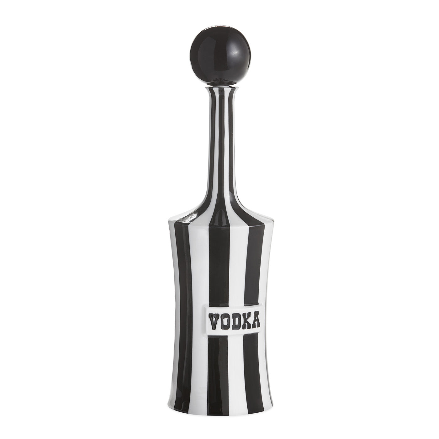 vice vodka decanter porcelain black and white