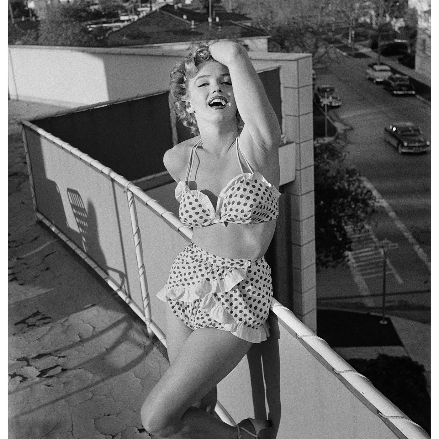 "marilyn monroe in a bikini" from getty images - front view