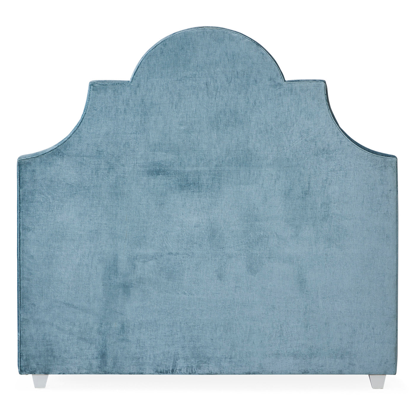 woodhouse queen bed printed blue sheet set - styled view