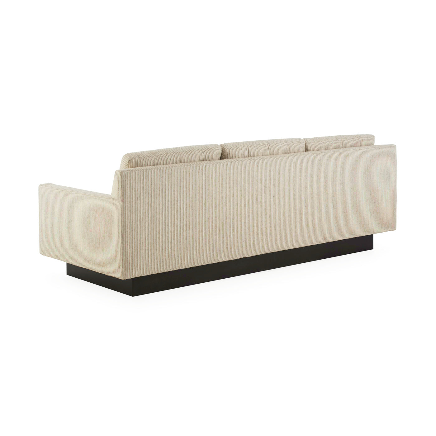 wright sofa arthur flax linen coffee bean beech wood base - detail view 2