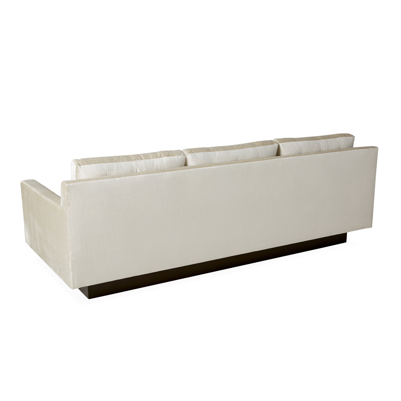 wright sofa arthur flax linen coffee bean beech wood base - angle view