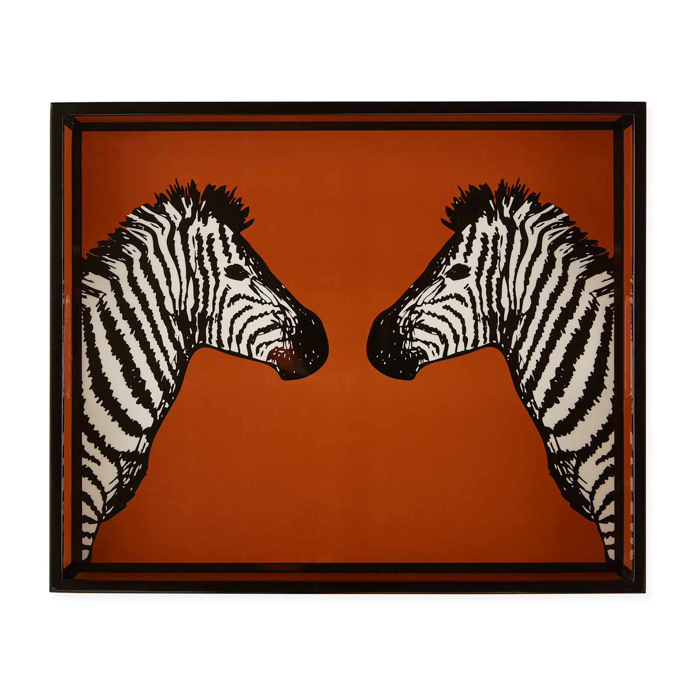 Zebra Lacquer Tray alt view