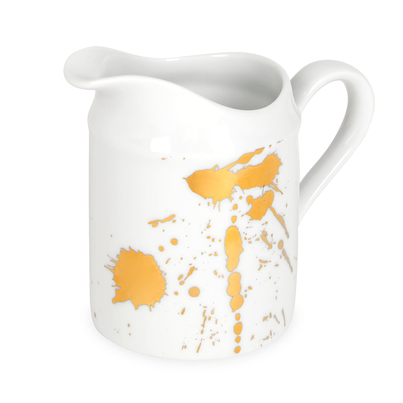 1948 creamer porcelain white gold - front view