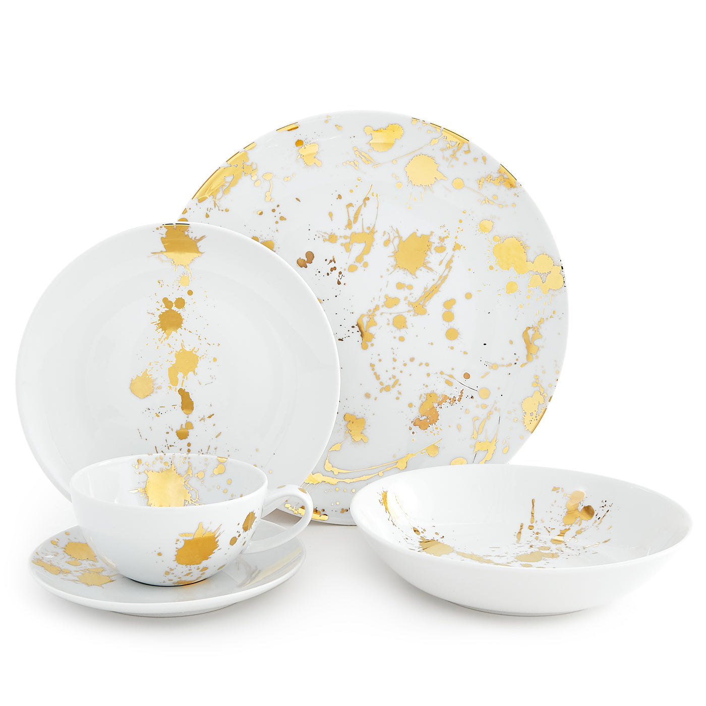 1948 five-piece dinnerware set - front view