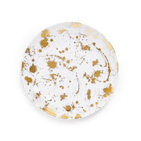 1948 dinner plate porcelain white gold - front view