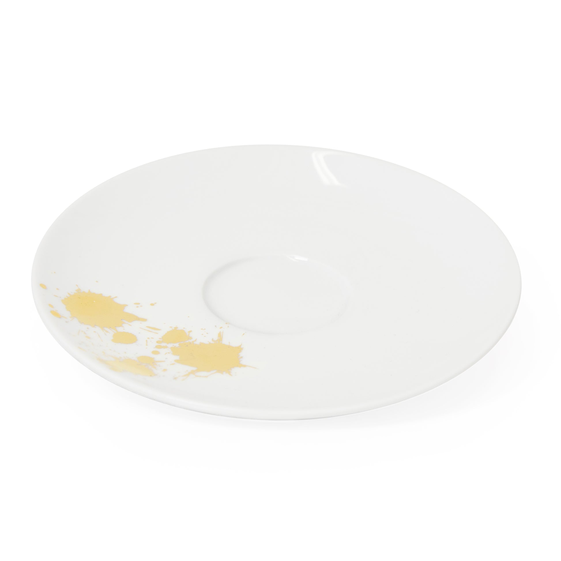 1948 saucer porcelain white gold - view 1