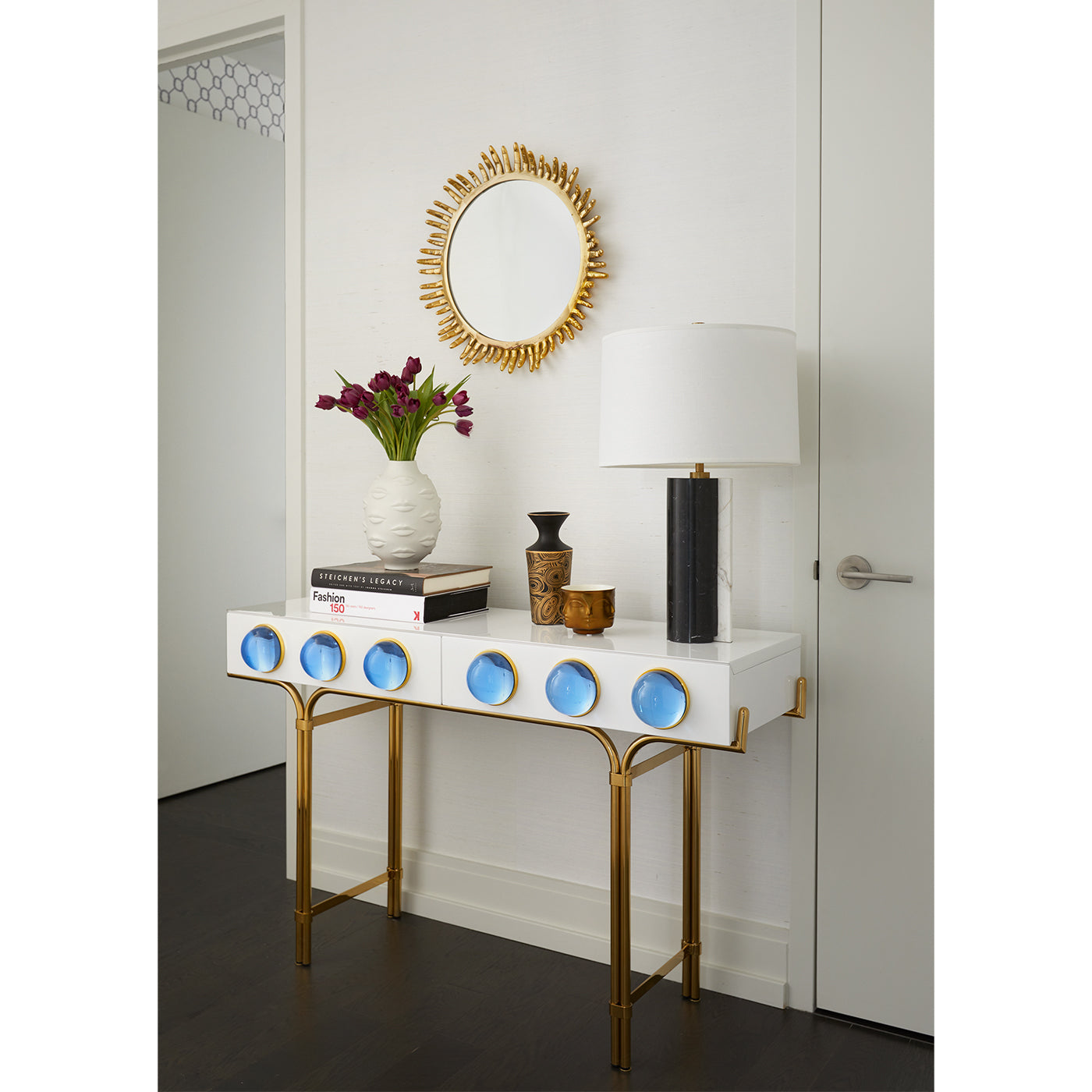 globo console gala vase vignette - styled view