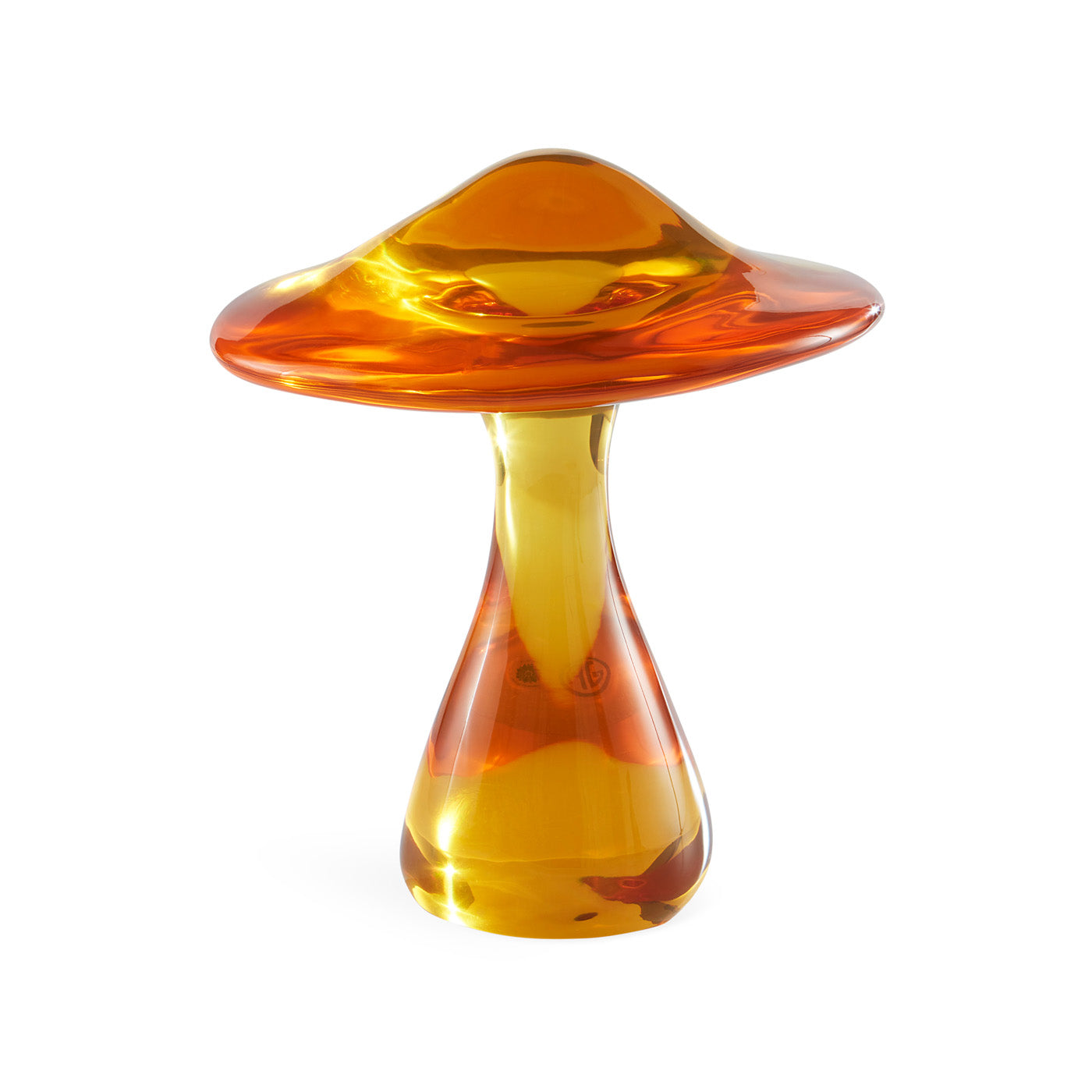 Acrylic Mushroom Objet Orange - styled view