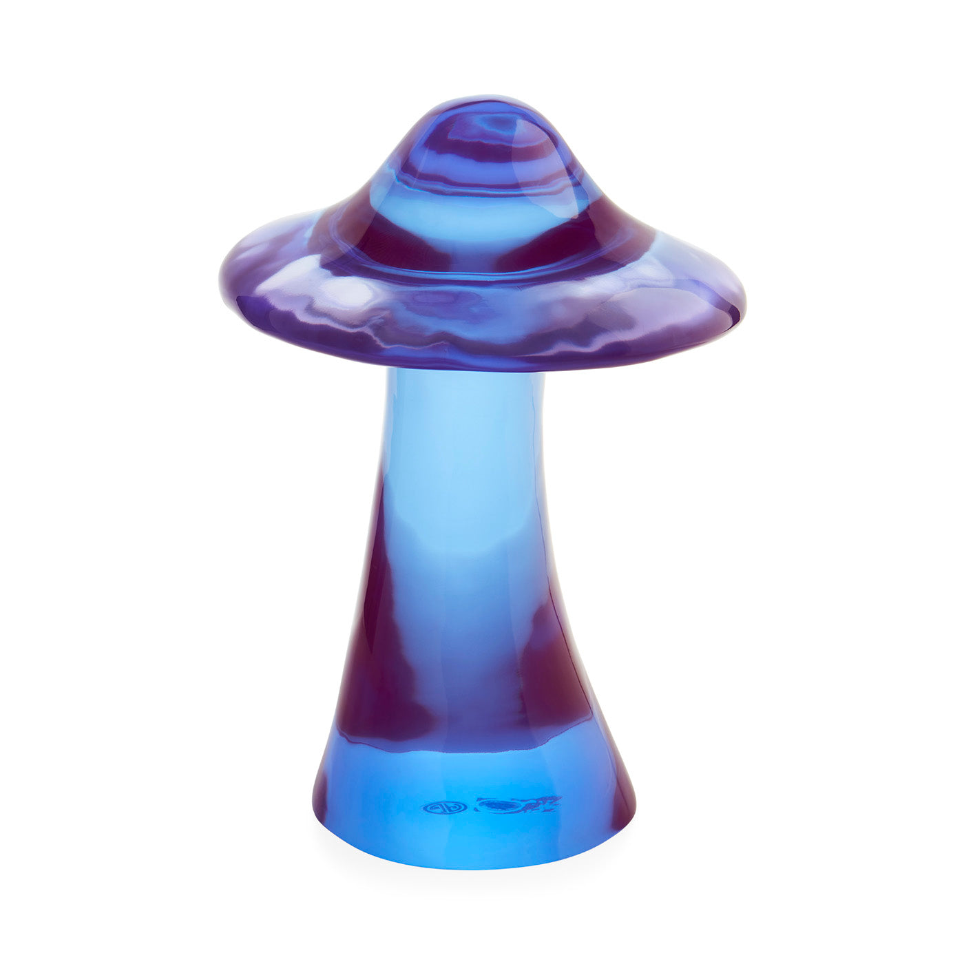 Acrylic Mushroom Objet Purple - styled view