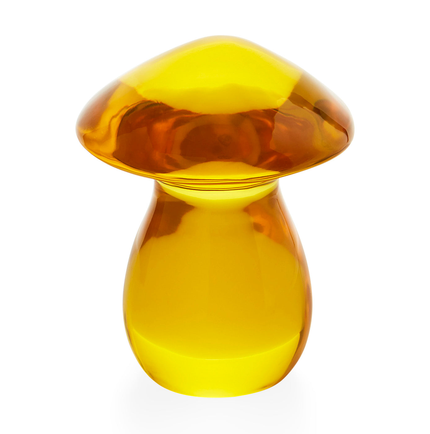 Acrylic Mushroom Objet Yellow - styled view