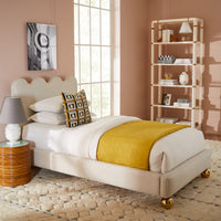 linen sheet set white - styled view 2