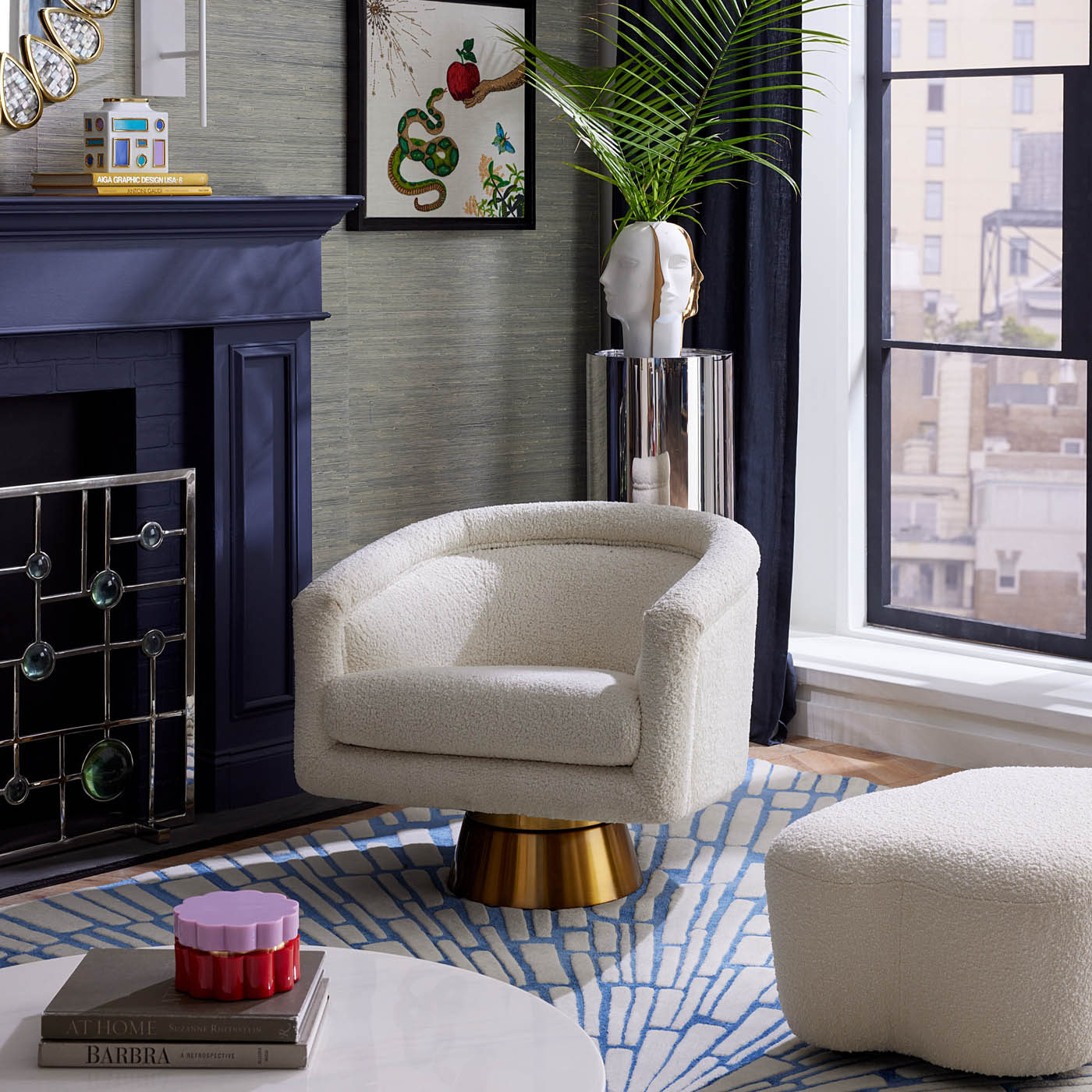 Jonathan Adler Muse Snake & Apple Art - Thumbnail 3