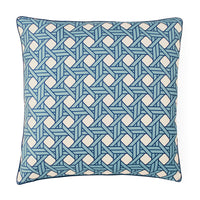Basketweave Lavender Pillow - details view