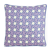 Basketweave Lavender Pillow - styled view