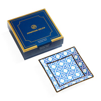 Basketweave Square Tray - side view