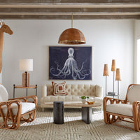 topanga column table lamp with wellington side table
