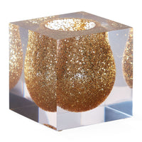 Bel Air Mini Scoop Vase - Glitter side view