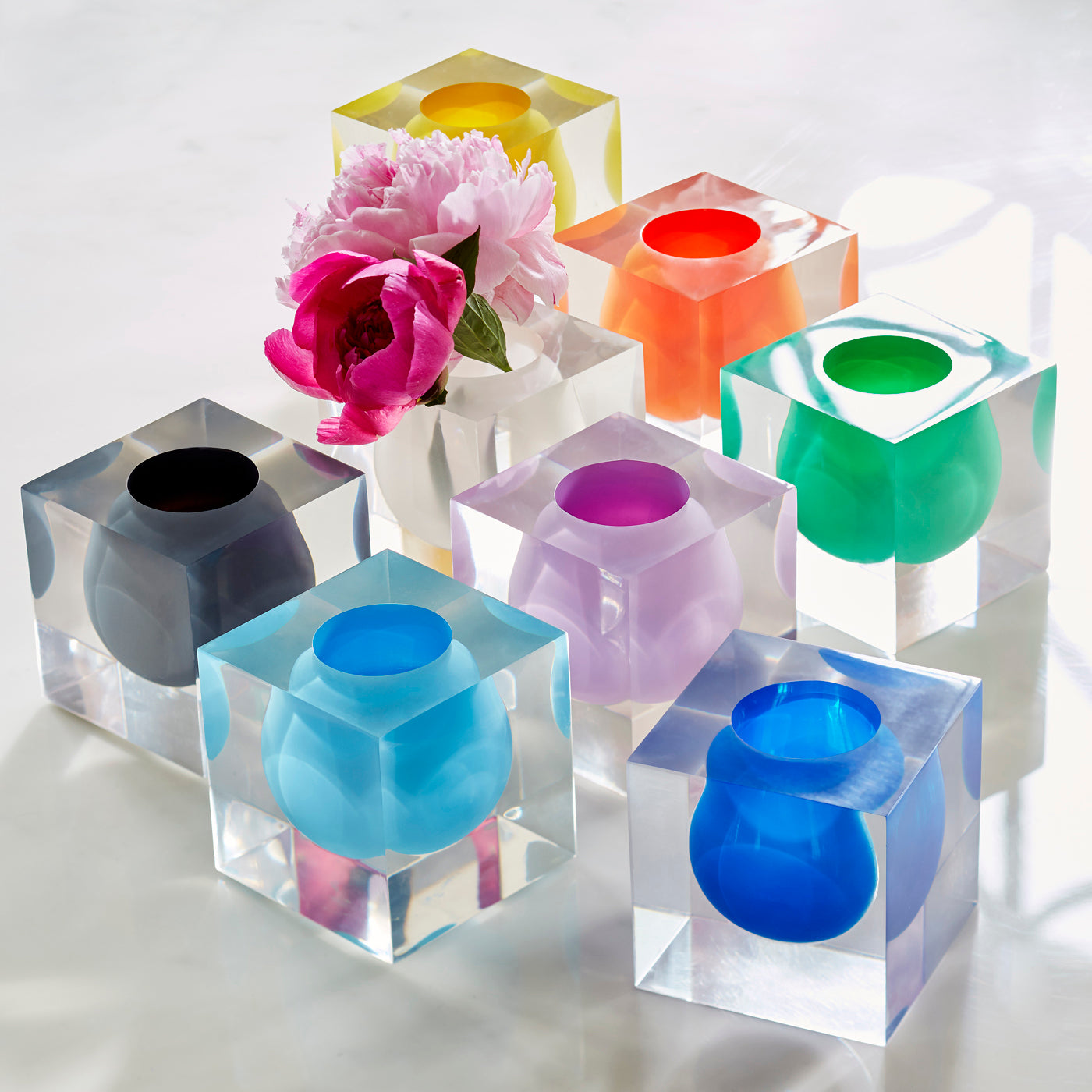 JONATHAN ADLER BEL AIR　透明な花瓶 パープル Bel Air Gorge Vase – Jonathan Adler