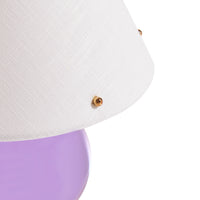 belvedere vanity lamp lavender detail view