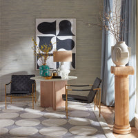 Paule Marrot, Black and White Abstract Series 2 with Baxter Sectional Throw