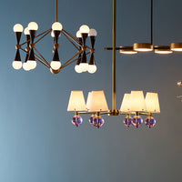caracas 16-light chandelier with reform credenza