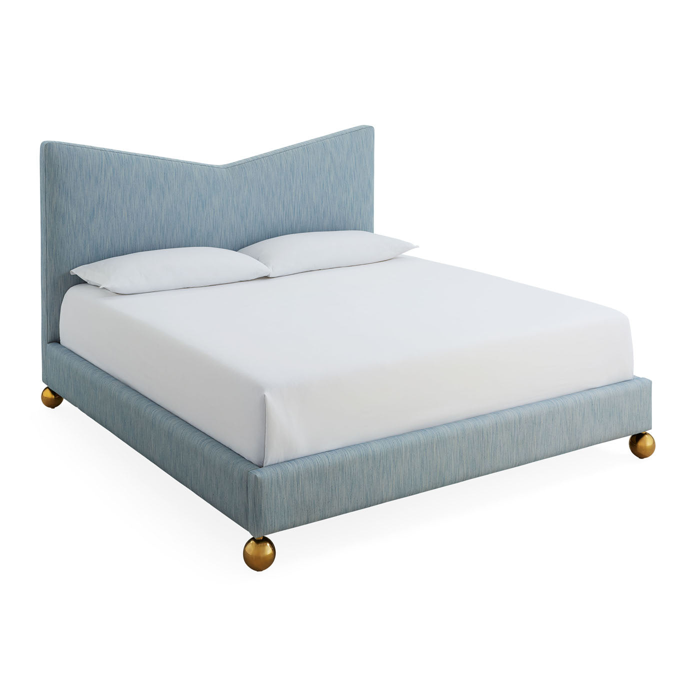 Chevron King Bed - side view