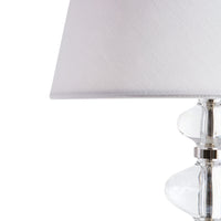 claridge component table lamp lead crystal shade oyster - illustration view