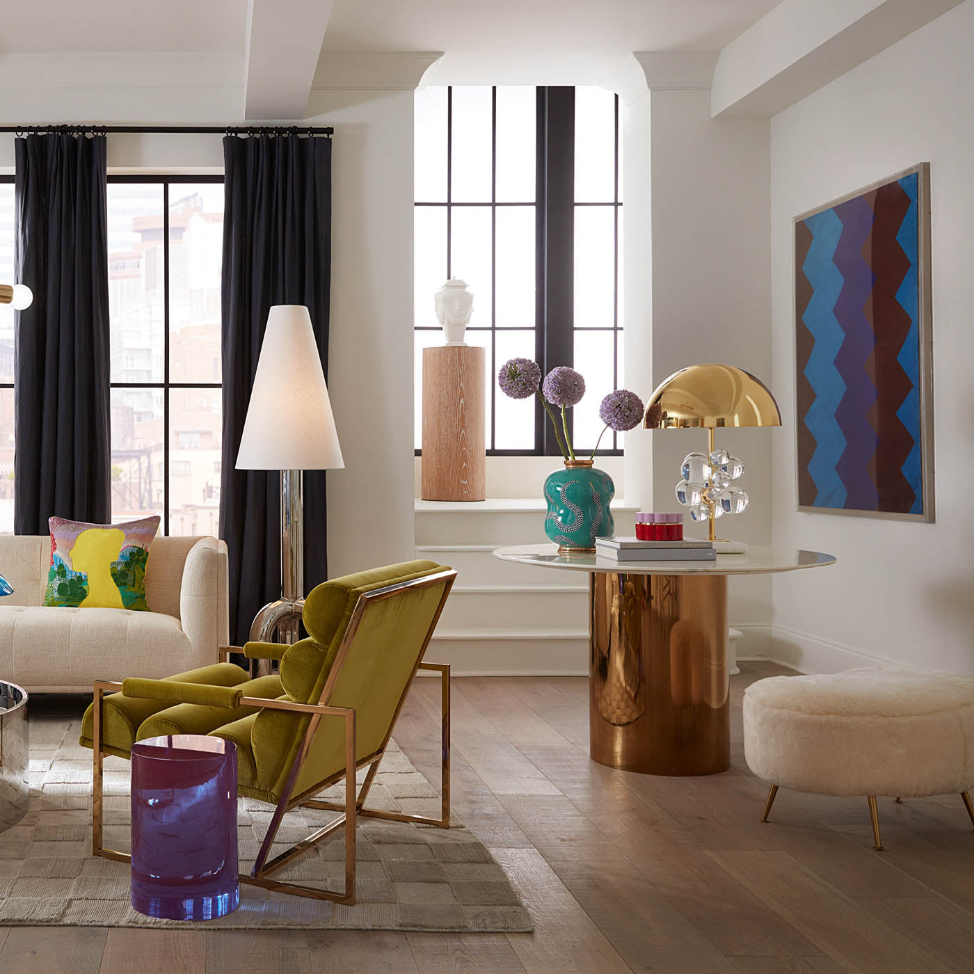 Goldfinger Lounge Chair Duquette Pear with Mushroom Collection