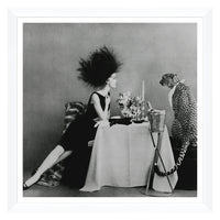 Conde Nast Collection  - Model with a Cheetah