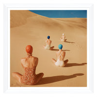 Conde Nast Collection  - Models Sitting on Sand Dunes