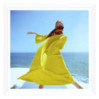 Conde Nast Collection  - Veruschka Wearing a Yellow Kaftan