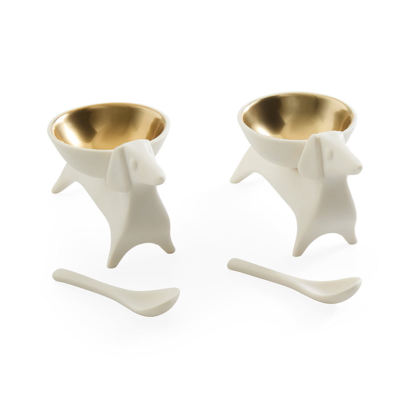 Dachshund Salt & Pepper Cellars - front view