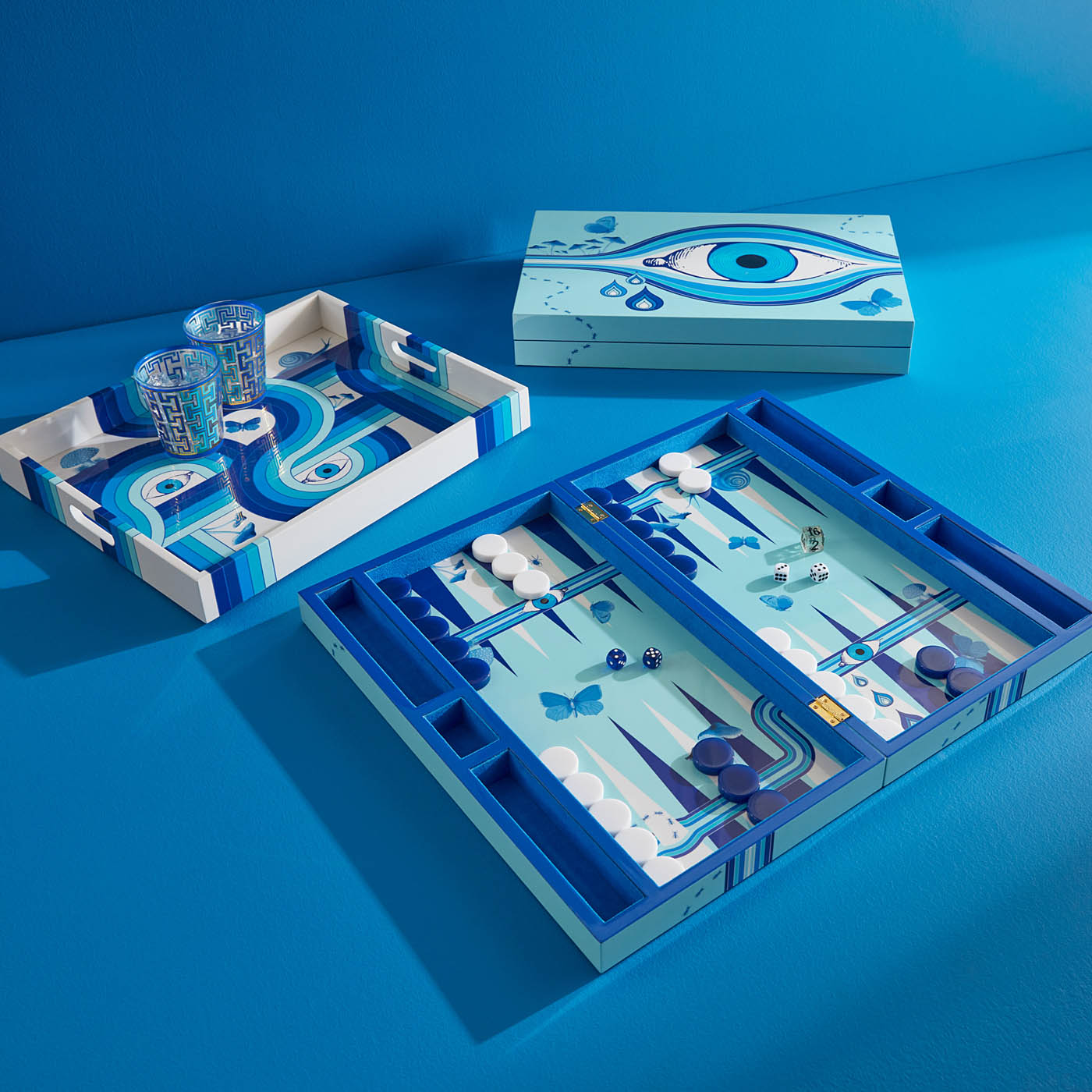 Druggist Lacquer Tray - styled view