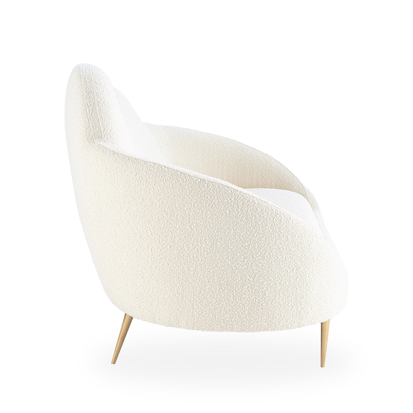 ether cloud settee rialto sky velvet - angle view