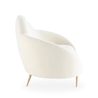 ether cloud settee rialto sky velvet - angle view