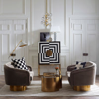 globo five-light chandelier lampert sleeper sofa - styled view